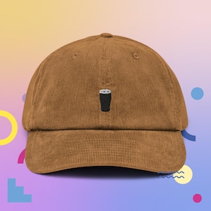 Guinness Stout Pint Corduroy Hat, Handmade Embroidered Corduroy Dad Cap - Soft - Durable -  Unisex Gifts - Multiple Colours