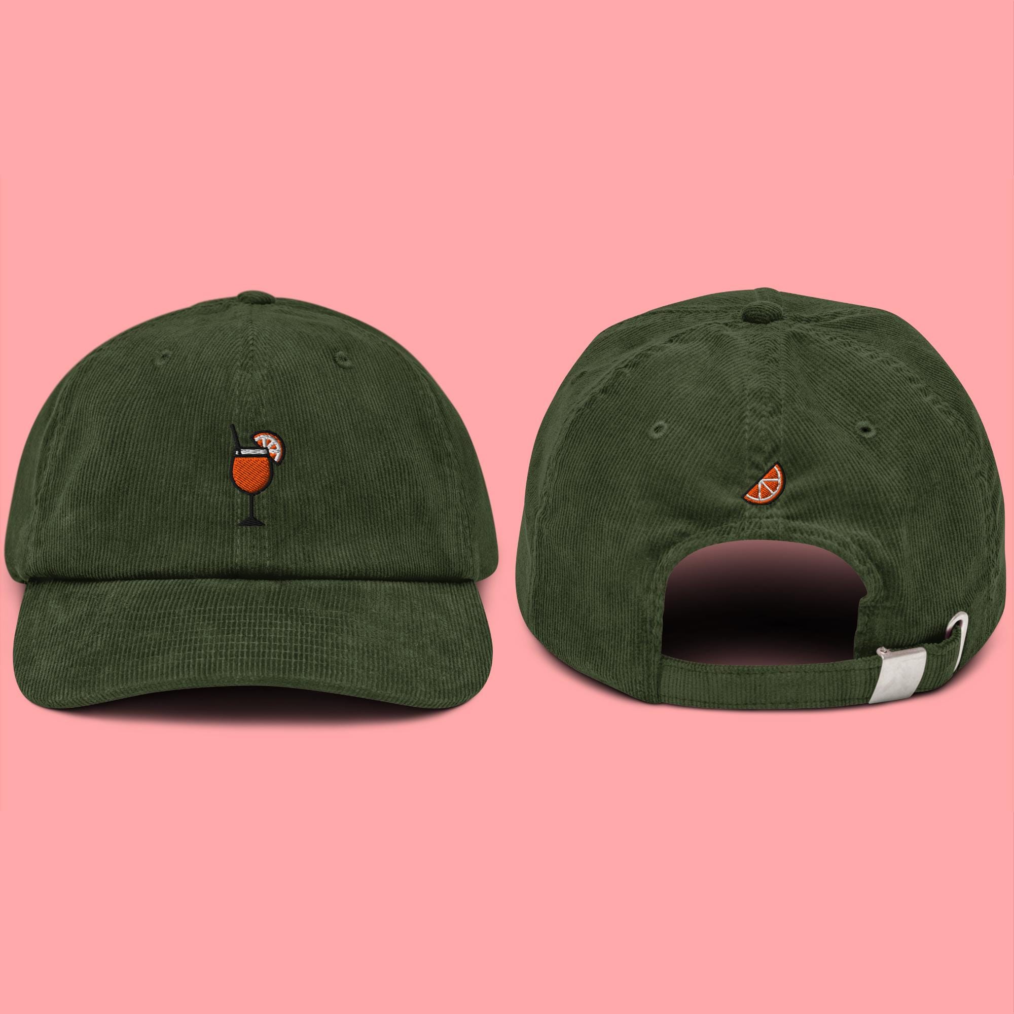 CL&MH Bob Ricamato Aperol Spritz, Cappello Estivo In Cotone Bio Per Uomo E Donna, Idea Regalo Per Amanti Del Cocktail