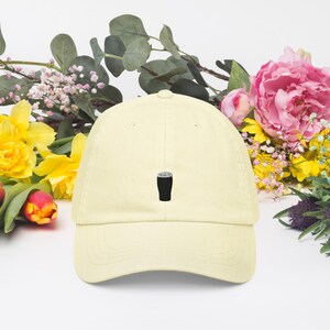 Guinness Stout Pastel Baseball Hat, Handmade Embroidered Cotton Dad Cap - Soft - Durable -  Unisex Gifts - Multiple Colours