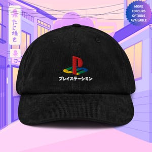 Retro Station Corduroy Hat, Handmade Embroidered Corduroy Dad Cap - Soft - Durable - Unisex Gifts - Multiple Colours