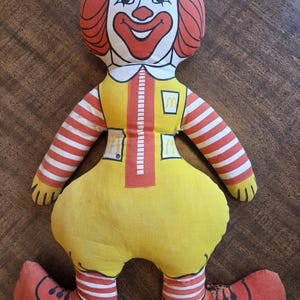 McDonalds Ronald McDonald Stuffed Vintage