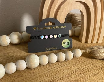 Beaded pride bracelet