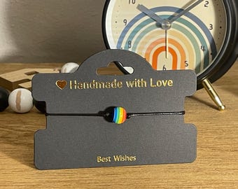Beaded pride bracelet