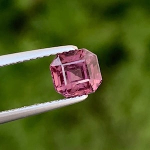 1.20 carats Pinkish Purple Spinel Stone Asscher Cut from Burma