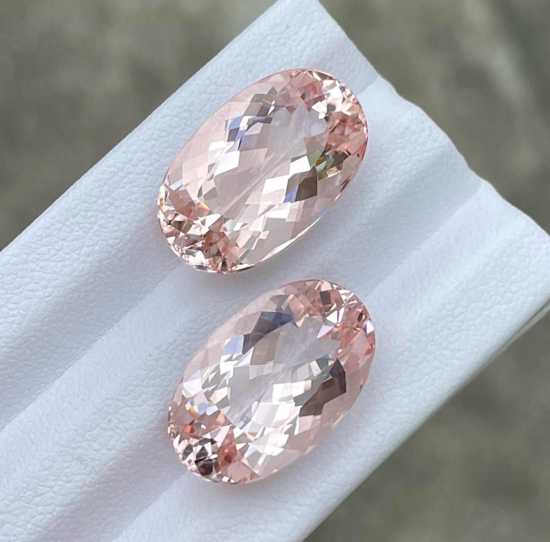 Adorable Pink Morganite Gems Pair