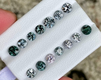 5.51 carats 14 Piece Spinel Gems Lot Round Cut from Burma