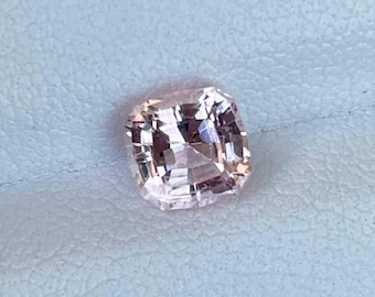 1.05 carats Pink Morganite Stone Cushion Cut Natural African Gemstone