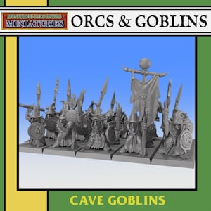 Orcs & Goblins - 10 x Cave Goblin Spearmen
