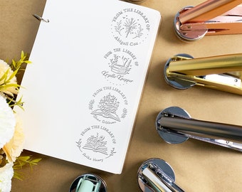 Book embosser personalized, Custom logo embosser, From library of, Book embosser, Book lover gifts, Library embosser, Paper embosser