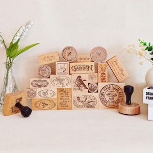CUSTOM LOGO STAMPS, Personalised Large Stamp, Custom Rubber Stamp, Any Size/Design, Used for book stamp, business stamp, wedding stamp