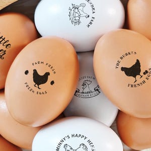 Personalized Egg Stamp, Chicken EGG Stamp, Egg Stamps, Custom Egg Stamp, Egg Labels, Mini Egg Stamp, Fresh Egg Stamp, Farm Stamp