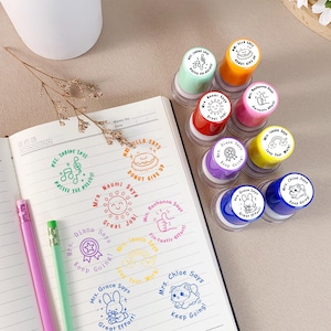Custom Teacher Stamps, Personalized teacher stamps, Encouragement Stamp, Teacher Grading Stamp, Teacher Gift, Homework Stamp