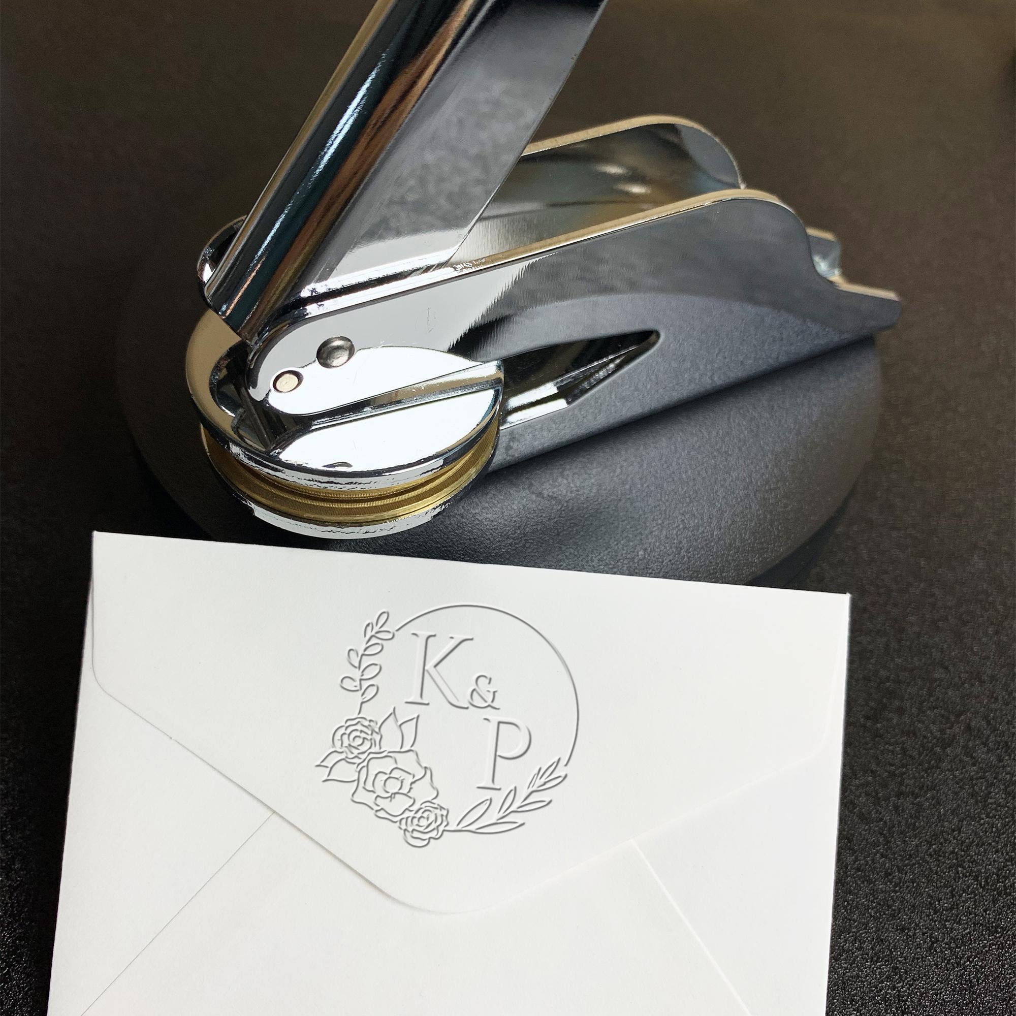 Personalized Wedding Embossing Stamp for Envelopes, Personalized ...