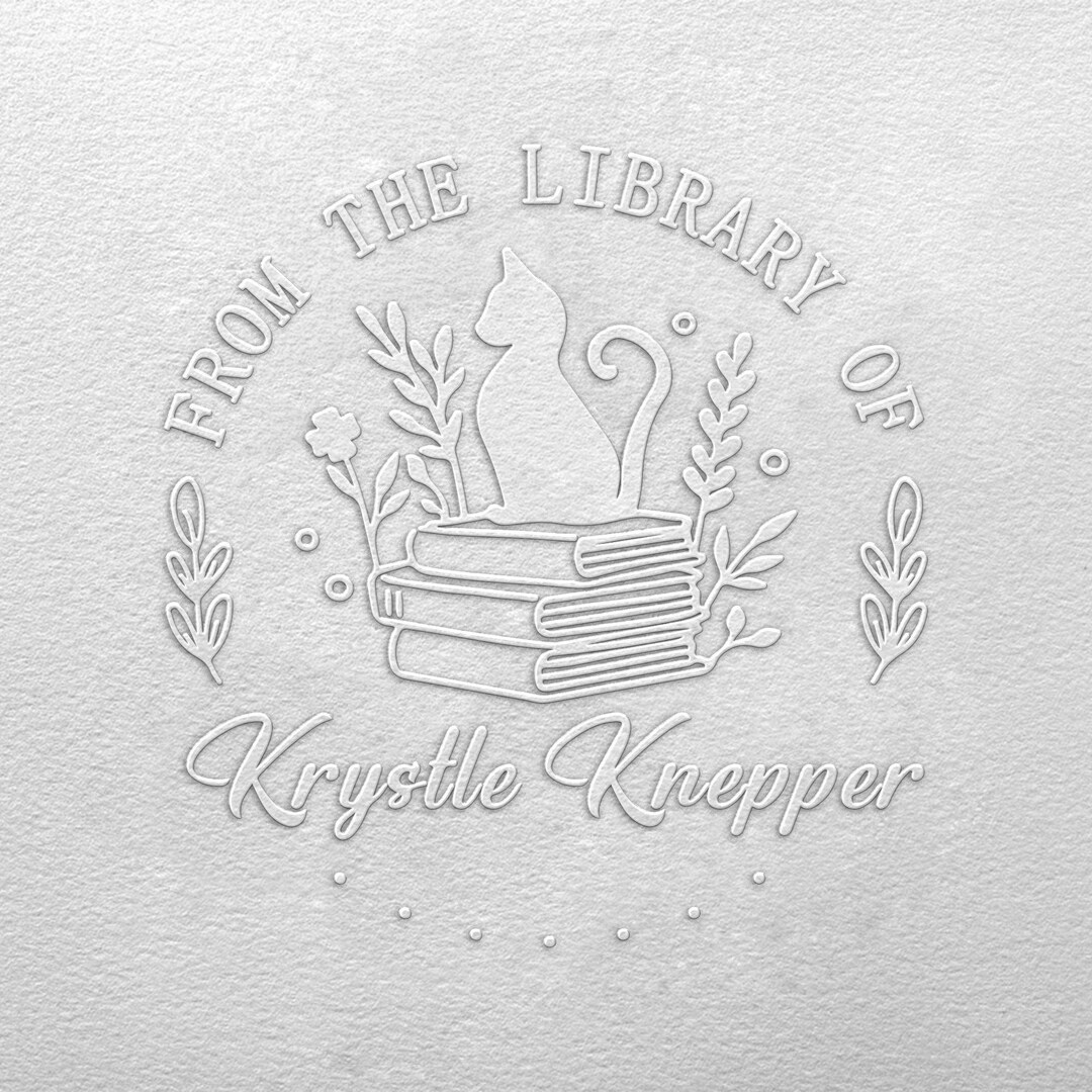 CUSTOM EMBOSSER, Book Embosser Personalized, Library Embosser, Logo ...