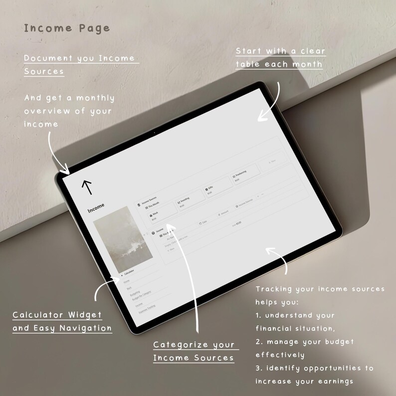 Notion Finance Planner Template, Automated Budgeting (Digital Download) bild 7