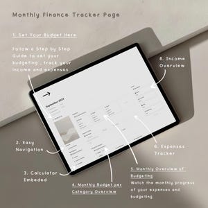 Notion Finance Planner Template, Automated Budgeting (Digital Download) bild 4
