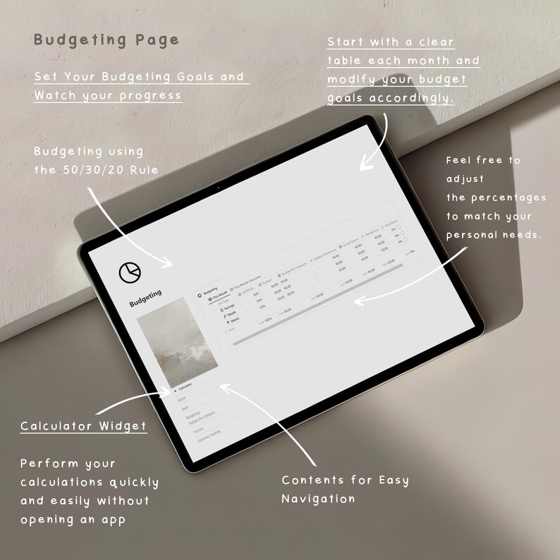 Notion Finance Planner Template, Automated Budgeting (Digital Download) bild 6