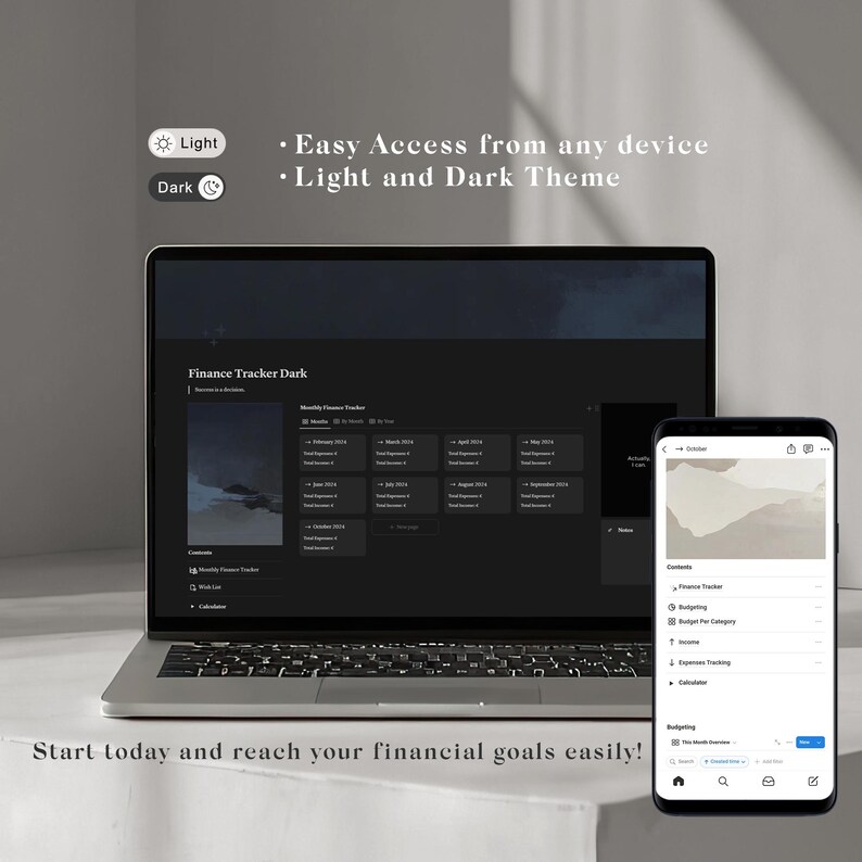 Notion Finance Planner Template, Automated Budgeting (Digital Download) bild 8