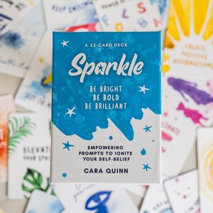 Regalo único de Galentine: tarjetas de afirmación brillantes para mujeres / Mentalidad positiva y cuidado personal