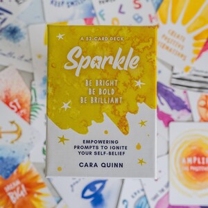Tarjetas de empoderamiento con chispa: 52 afirmaciones positivas para la confianza en uno mismo / Regalo para ella, Galentine's, amistad