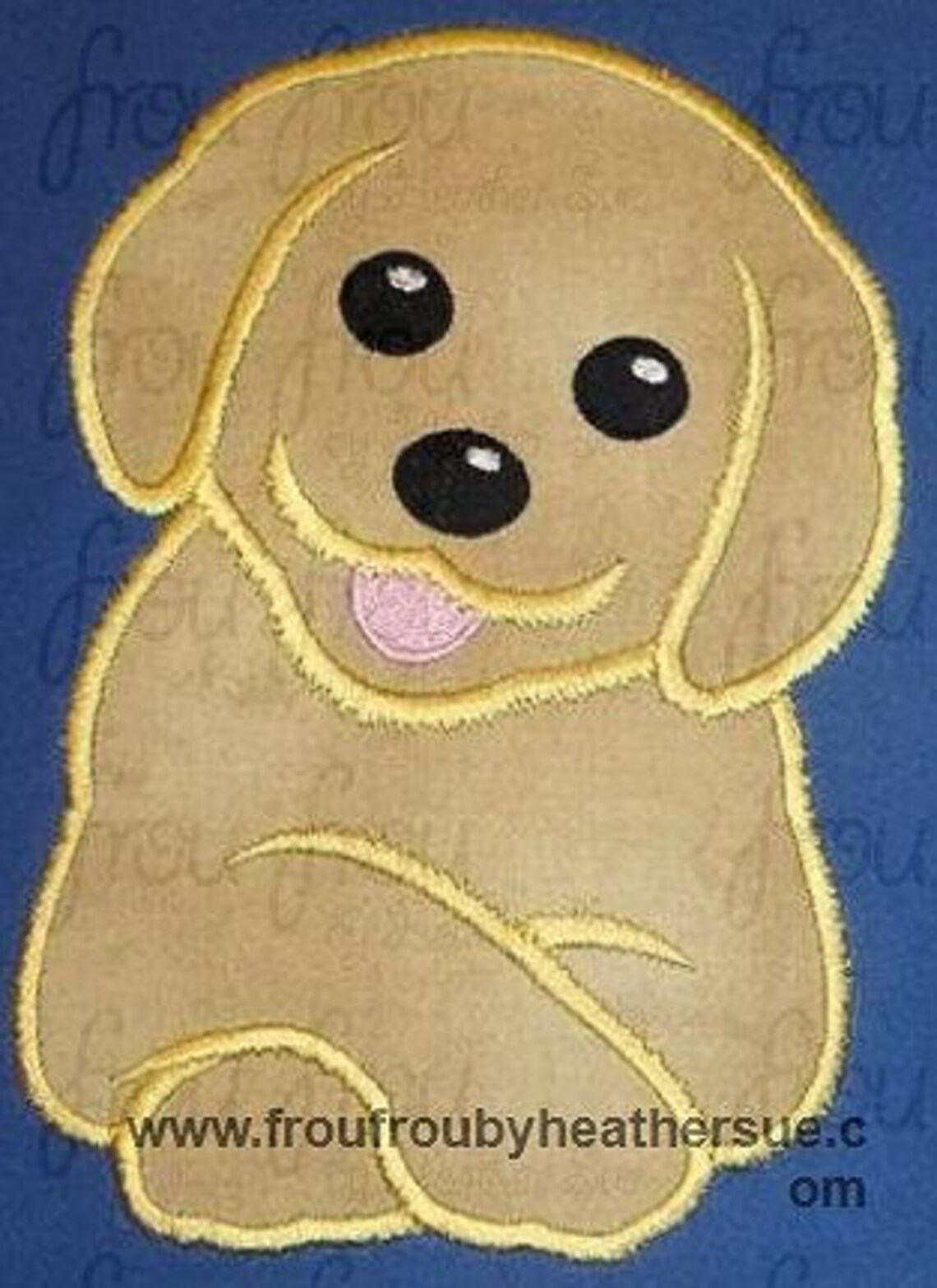 Golden Retriever Dog Digital Embroidery Design Machine - Etsy