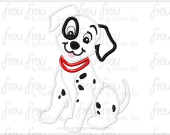 Dalmatian Dog Digital Embroidery Design Machine Applique 4"-6x10"