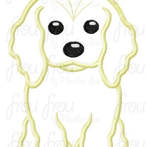 Cocker Spaniel Dog Digital Embroidery Design Machine Applique 46x10 image 3