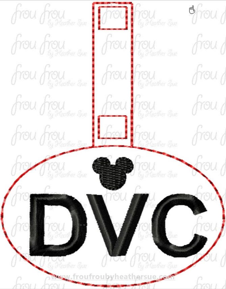 Digital Embroidery Design Machine Key Fob DVC With Mister Mouse Head in ...
