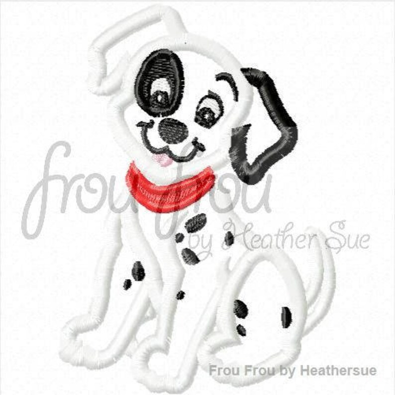 Dalmatian Dog Digital Embroidery Design Machine Applique Etsy UK