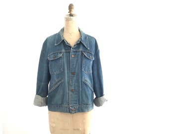 wrangler jean jacket | vintage jean jacket | 70s wrangler jean jacket