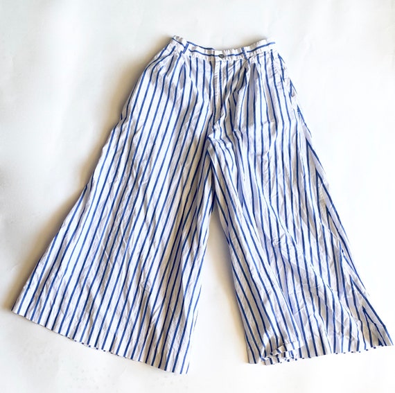 Ralph Lauren high waisted striped culotte pant s/… - image 2