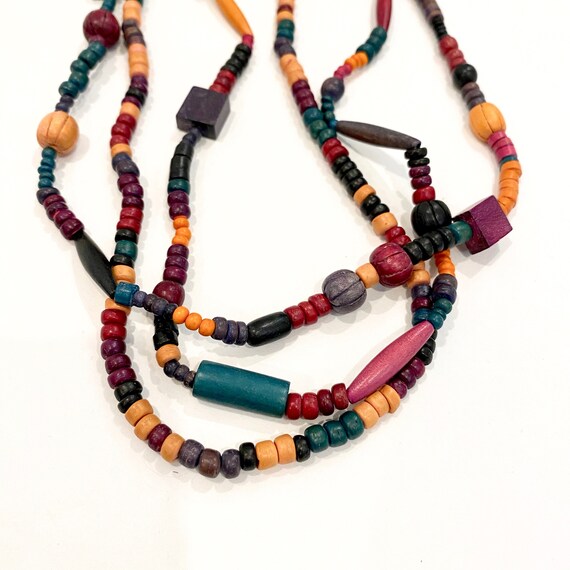 colorful beaded necklace - image 3