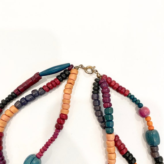 colorful beaded necklace - image 4