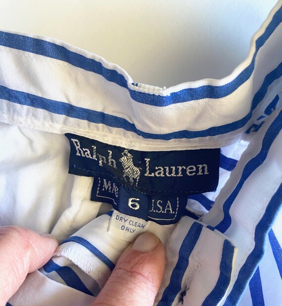 Ralph Lauren high waisted striped culotte pant s/… - image 4