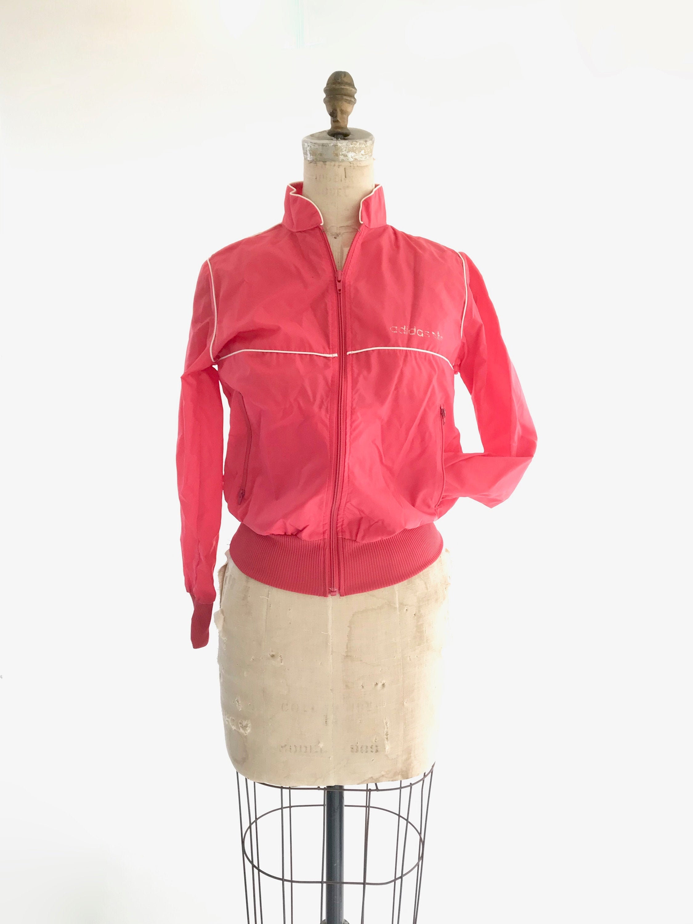pink adidas windbreaker