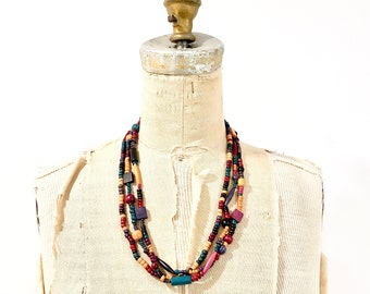 colorful beaded necklace