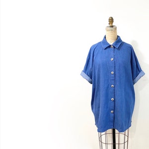 xl denim button up