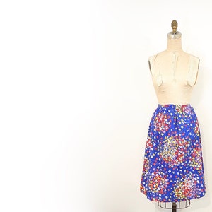 70s floral skirt