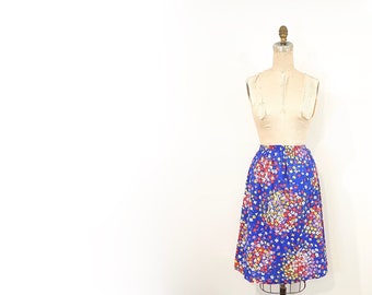 70s floral skirt