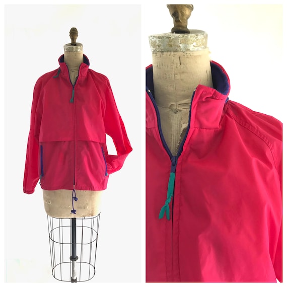 hot pink Woolrich windbreaker