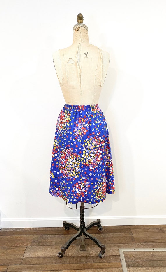 70s floral skirt - image 2