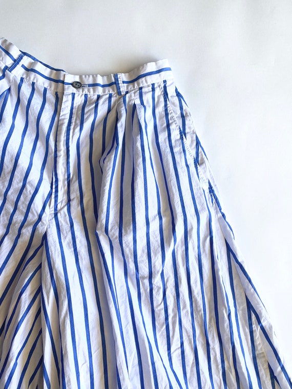 Ralph Lauren high waisted striped culotte pant s/… - image 5