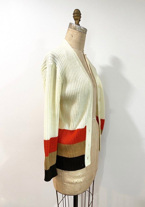 70s striped cardigan - image 4