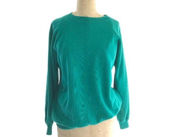 teal 90s crewneck sweatshirt