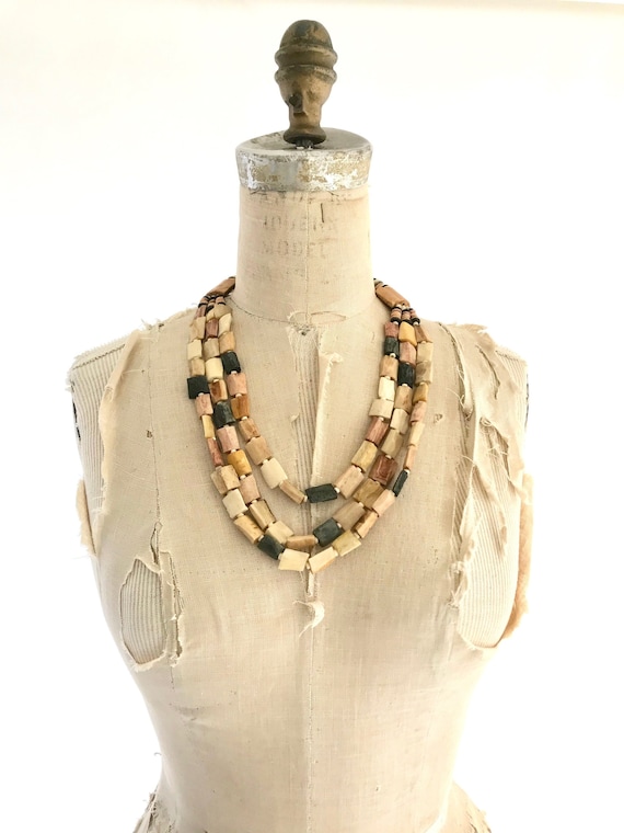 3 strand beaded necklace