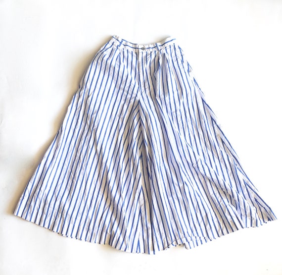 Ralph Lauren high waisted striped culotte pant s/… - image 1