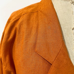 80s linen blazer image 3