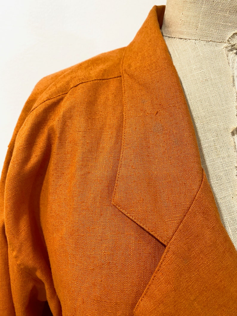 80s linen blazer image 3