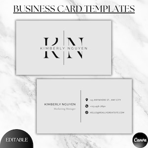 Business Card Template| Business Cards | DIY Business Card | Canva Business Card Template | Double Sided Business Card | DFY Business card