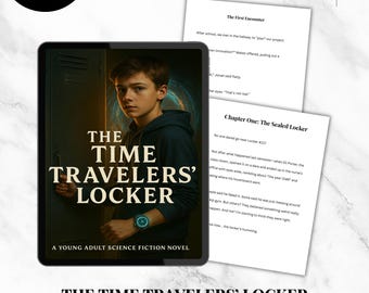 タイムトラベラーのロッカー | キッズタイムトラベル電子書籍 PDF | 中級SFミステリー | 123ページのデジタルブック（11歳以上対象） | すぐにダウンロード